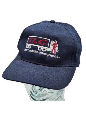 TLC Logistics Management Port Company Embroidered Navy Blue Cotton Hat Hook Loop